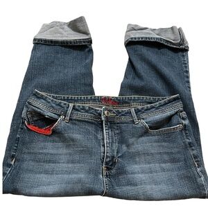 Deluxe by L.A. Blues Cuffed Ankle Jeans Women’s Size 14​​​​​​